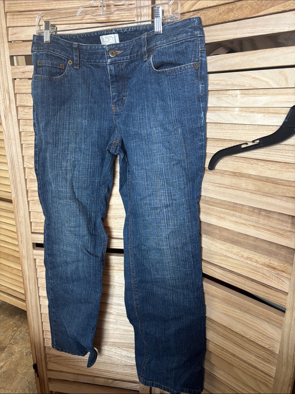 ANN TAYLOR LOFT Indigo Straight-Leg Jeans 10P